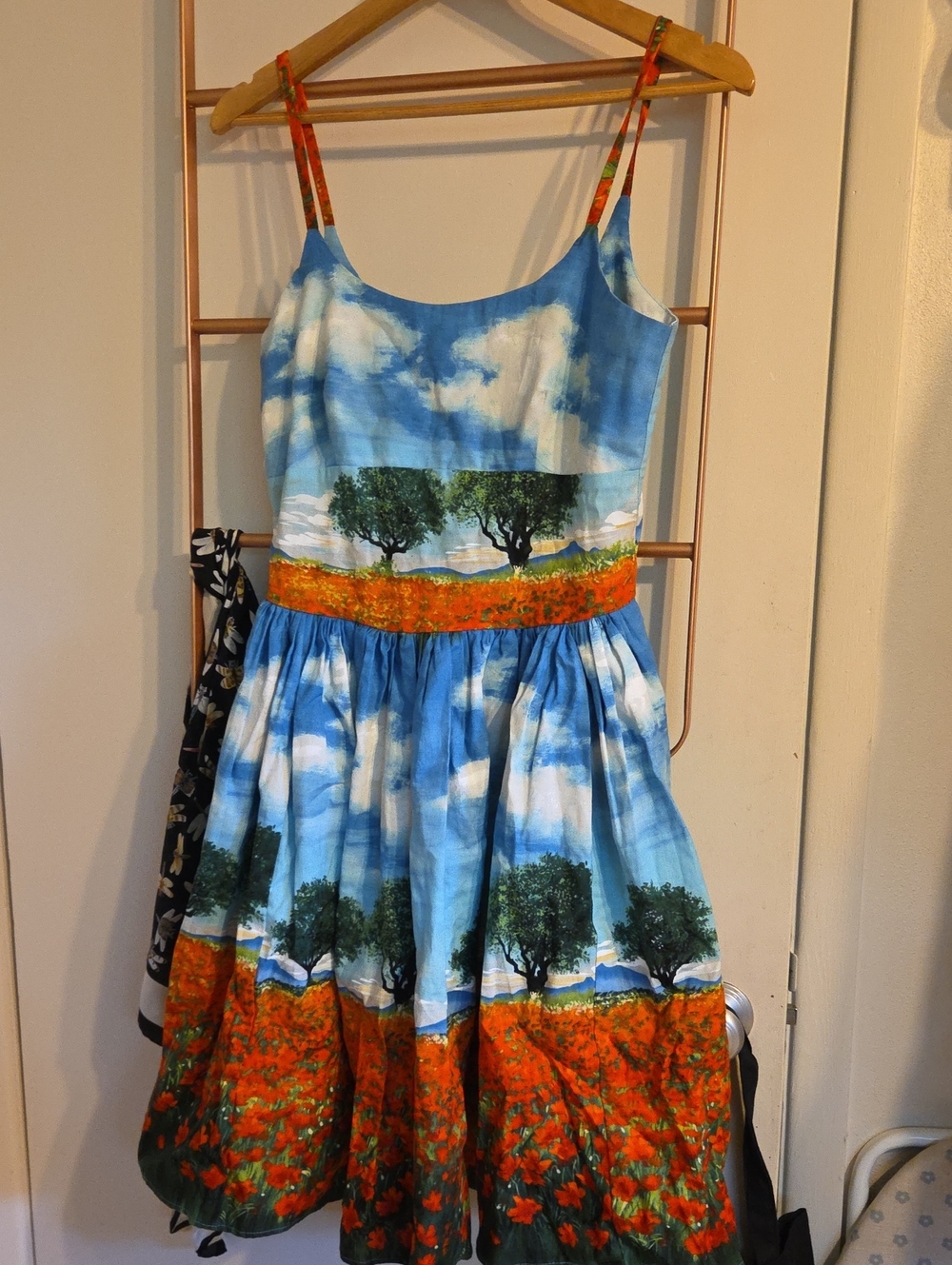 Bernie Dexter Blue Sky & Poppy Field Georgina Sundress